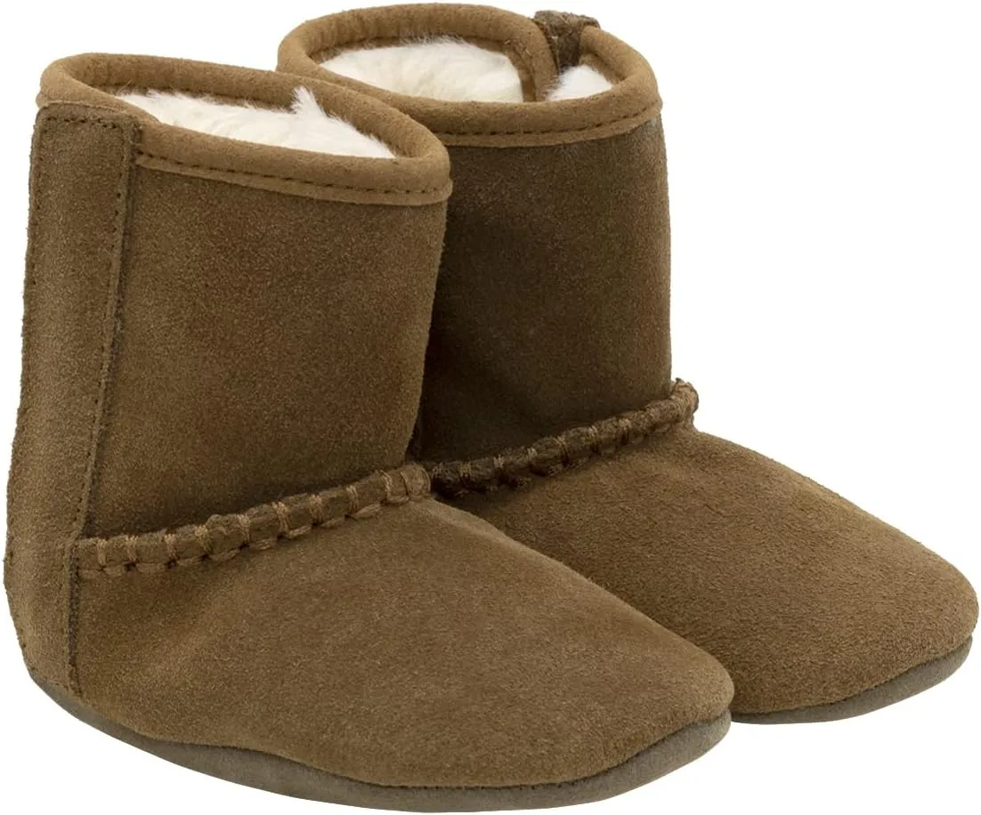 Robeez Baby Girls and Boys Soft Soles Slip-Resistant Crib Boots for Infant and Toddler, 0-24 Months