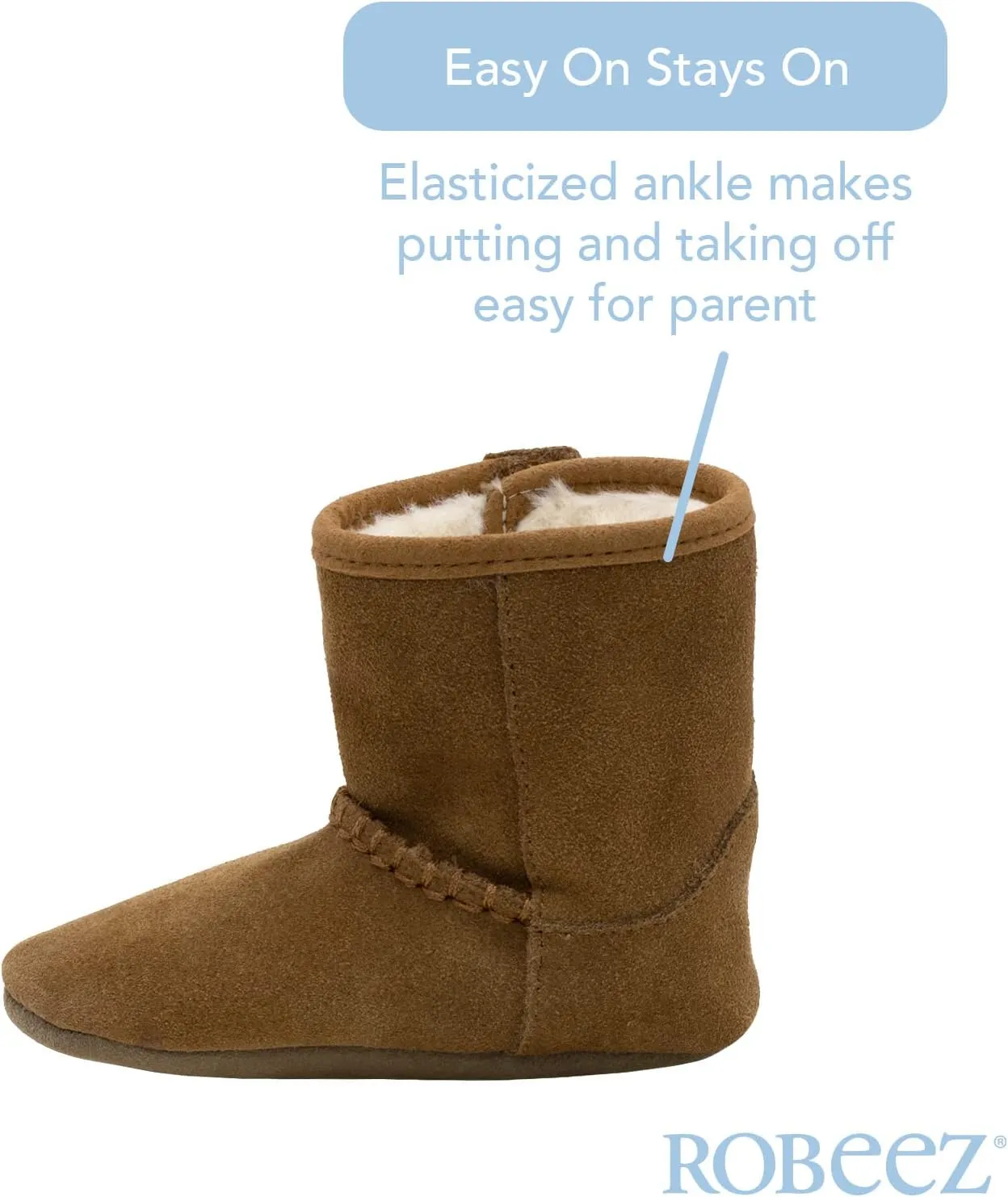 Robeez Baby Girls and Boys Soft Soles Slip-Resistant Crib Boots for Infant and Toddler, 0-24 Months