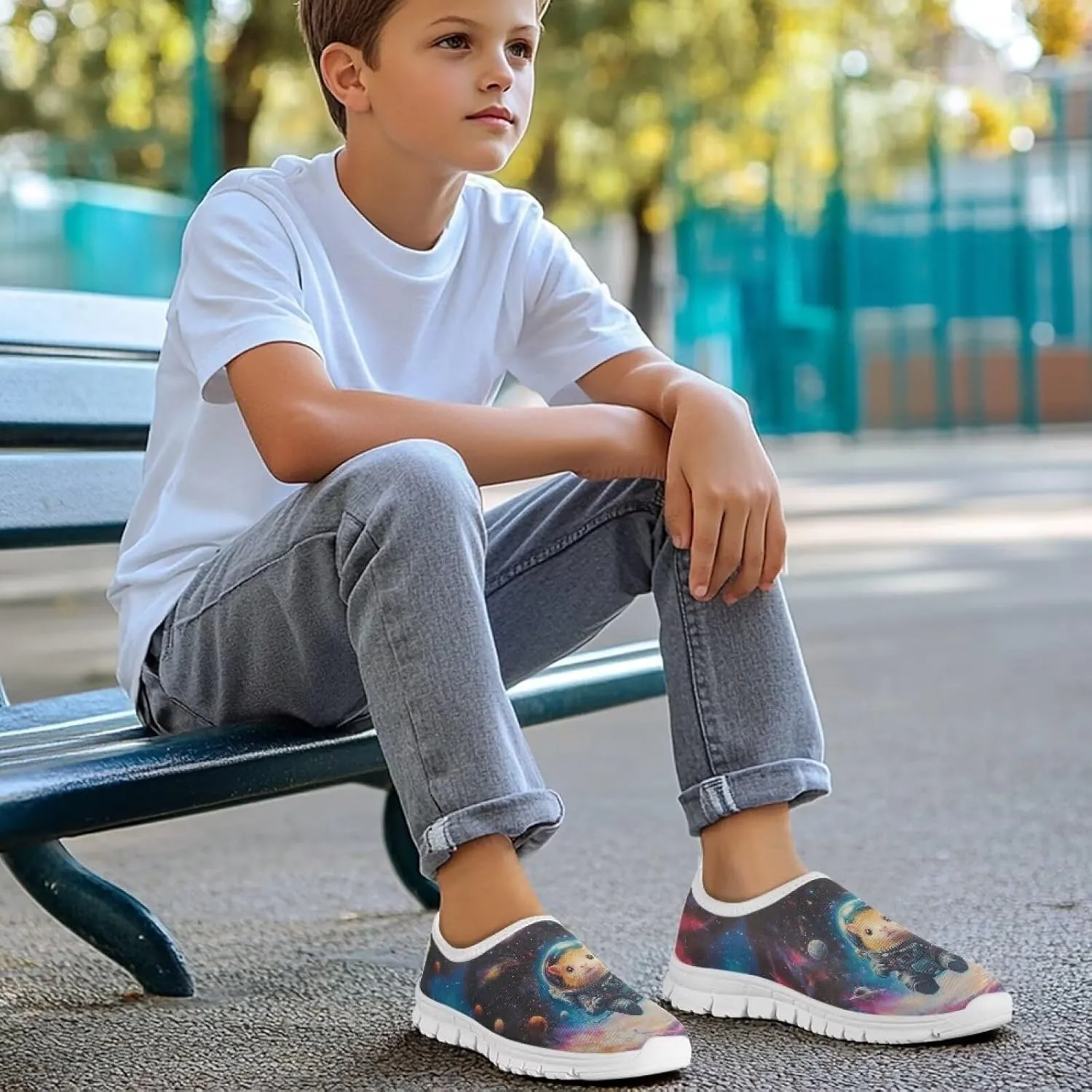 Running Shoes for Boys Kids Slip On Sneakers Girls Cute Tennis Shoes