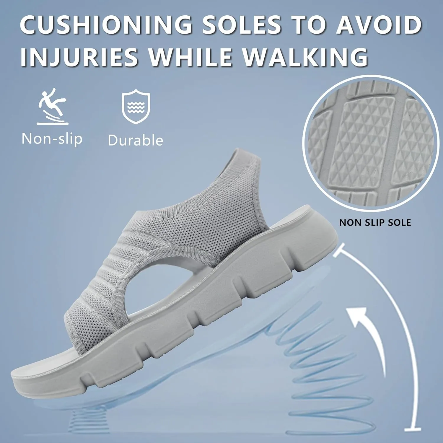 Sandals for Women 2025 Outdoor Hiking Walking Shoes Comfortable Summer Beach Ladies Flat Footwear
