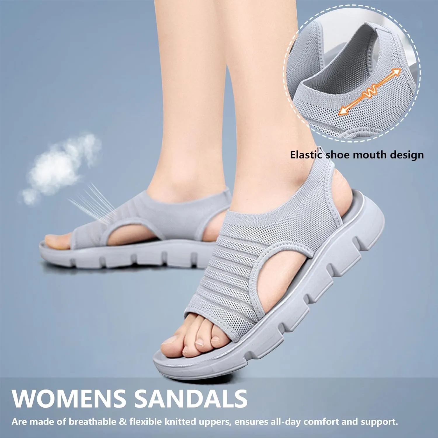 Sandals for Women 2025 Outdoor Hiking Walking Shoes Comfortable Summer Beach Ladies Flat Footwear