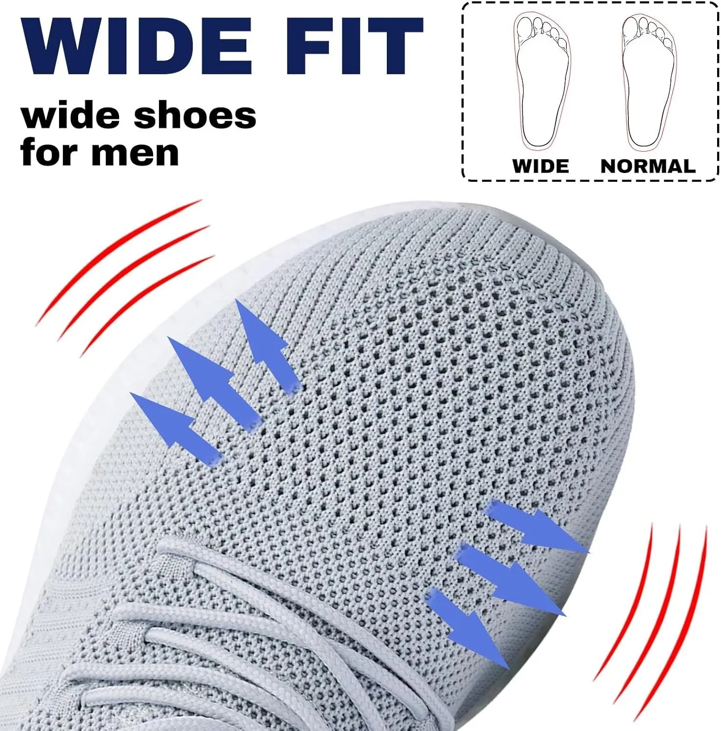 SDolphin Men's Running Shoes Sneakers - Tennis Workout Walking Gym Athletic Rubber Sole Breathable Comfortable Non Slip Fashion Shoes