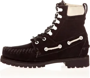 Sebago Women's Delancey Lace Up Boots Black 5 M