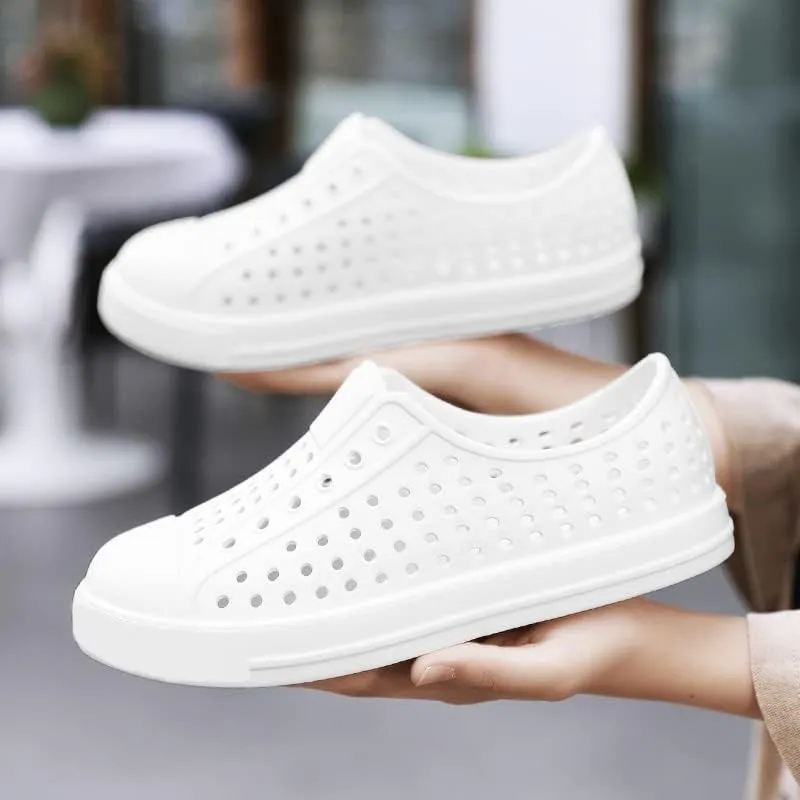 SECHRITE Kids Garden Clogs Shoes Outdoor Breathable Slip on Rubber Sandals Beach Water Shoes