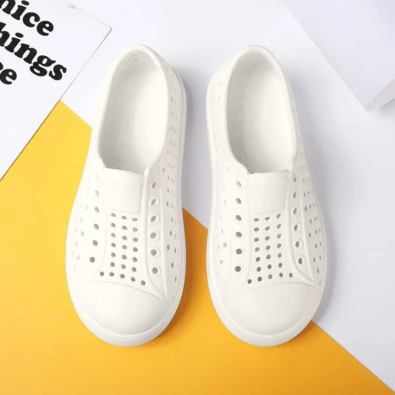 SECHRITE Kids Garden Clogs Shoes Outdoor Breathable Slip on Rubber Sandals Beach Water Shoes
