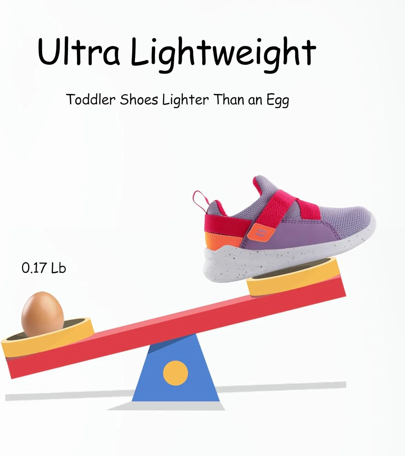 SKYWHEEL Toddler Tennis Shoes Boys Girls Barefoot Slip On Shoes Kids Lightweight Breathable Sports Sneakers for Walking Running