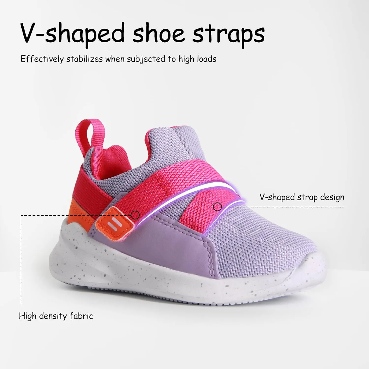 SKYWHEEL Toddler Tennis Shoes Boys Girls Barefoot Slip On Shoes Kids Lightweight Breathable Sports Sneakers for Walking Running