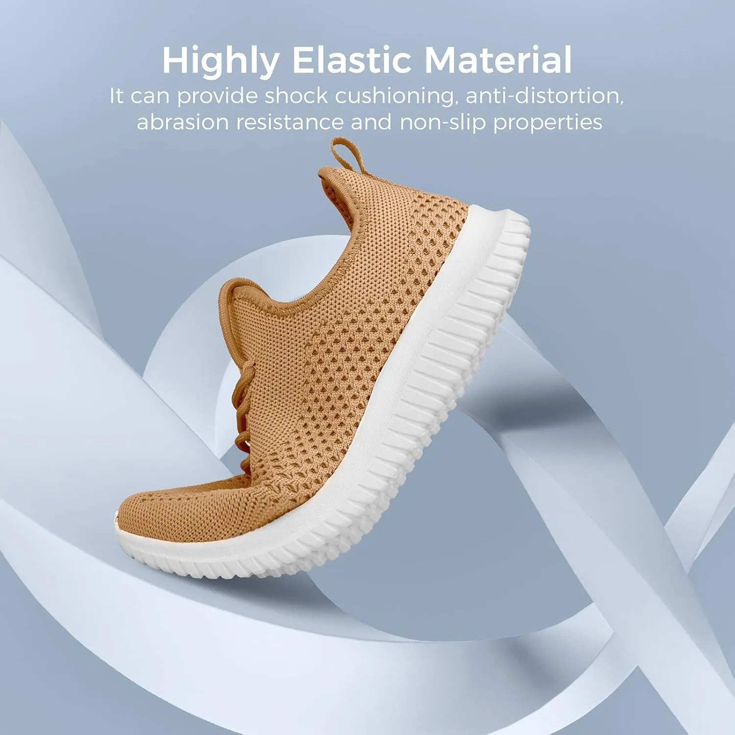 Slip On Sneakers for Women-Fashion Sneakers Walking Shoes Non Slip Lightweight Breathable Mesh Running Shoes Comfortable