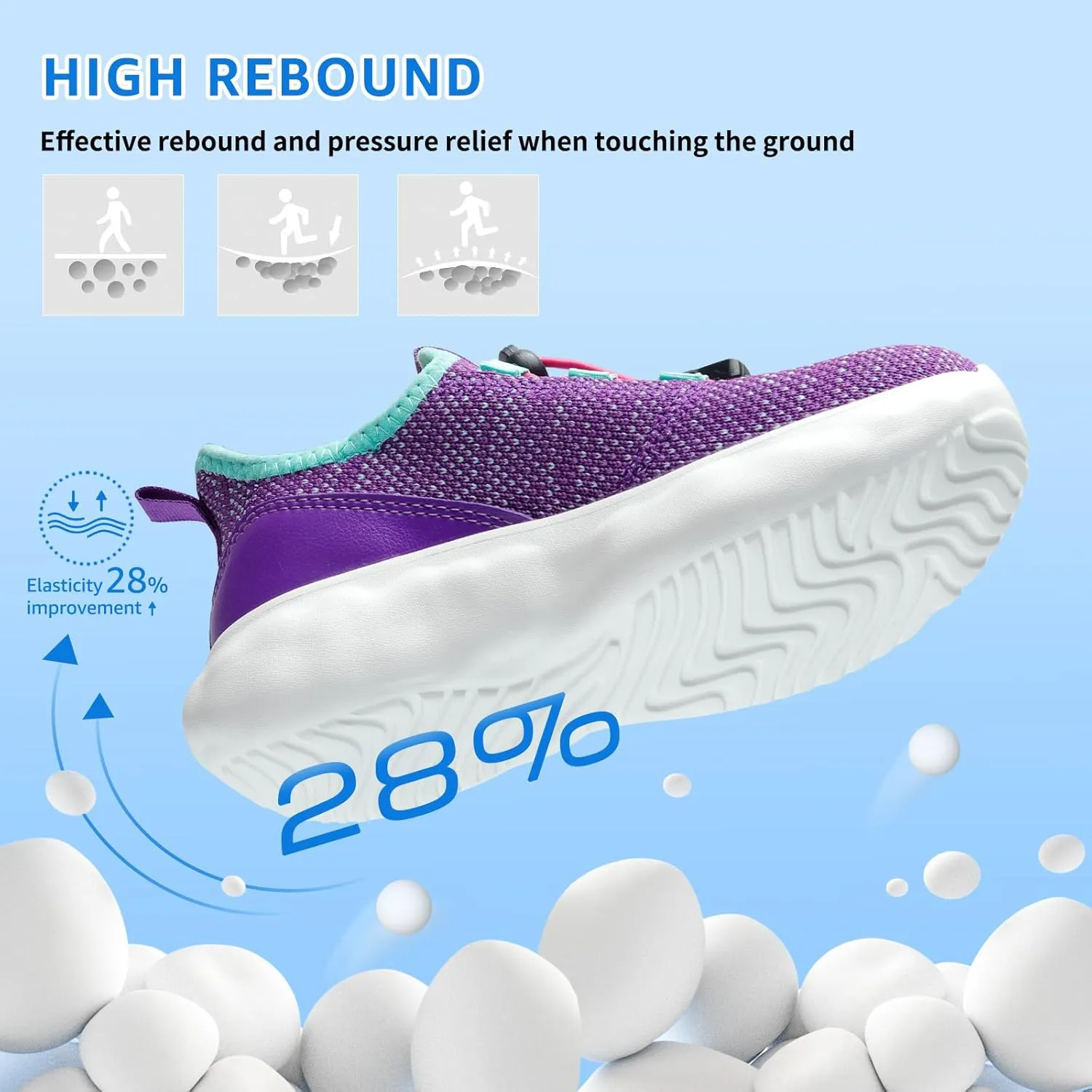 Sneakers for Girls Slip on Shoes Boys School Shoes