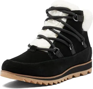 Sorel Women's Harlow Lace Cozy Boot — Waterproof Leather Ankle Booties