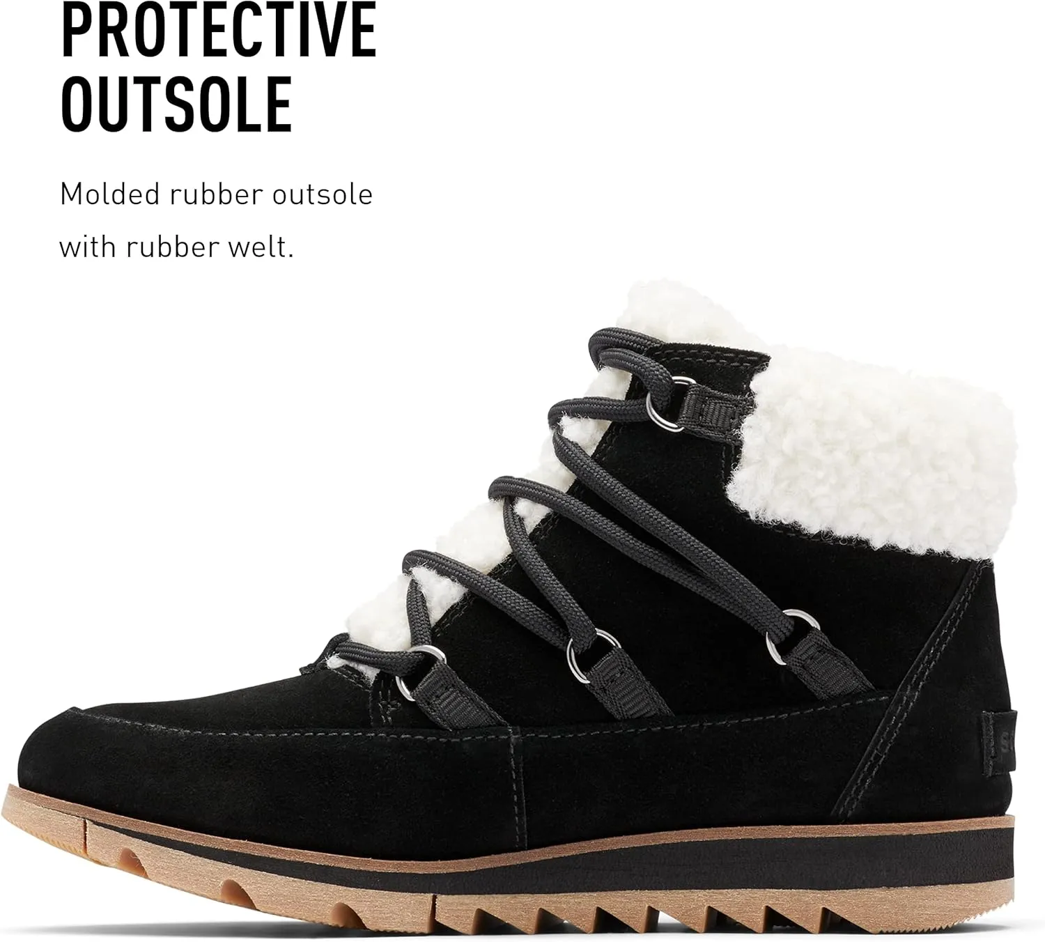Sorel Women's Harlow Lace Cozy Boot — Waterproof Leather Ankle Booties