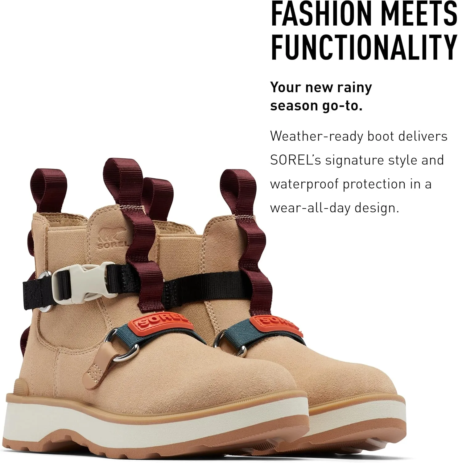 Sorel Women's Hi-Line EQ Chelsea Boot - Ceramic, Chalk
