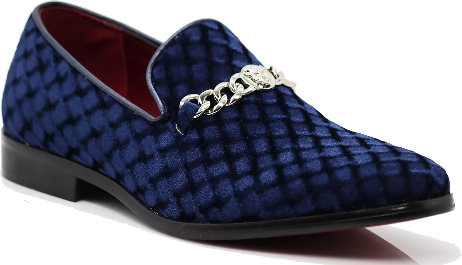 SPK05 Men's Vintage Satin Silky Floral Print Embroidery Loafers Slip On Shoes Classic Tuxedo Dress Shoes