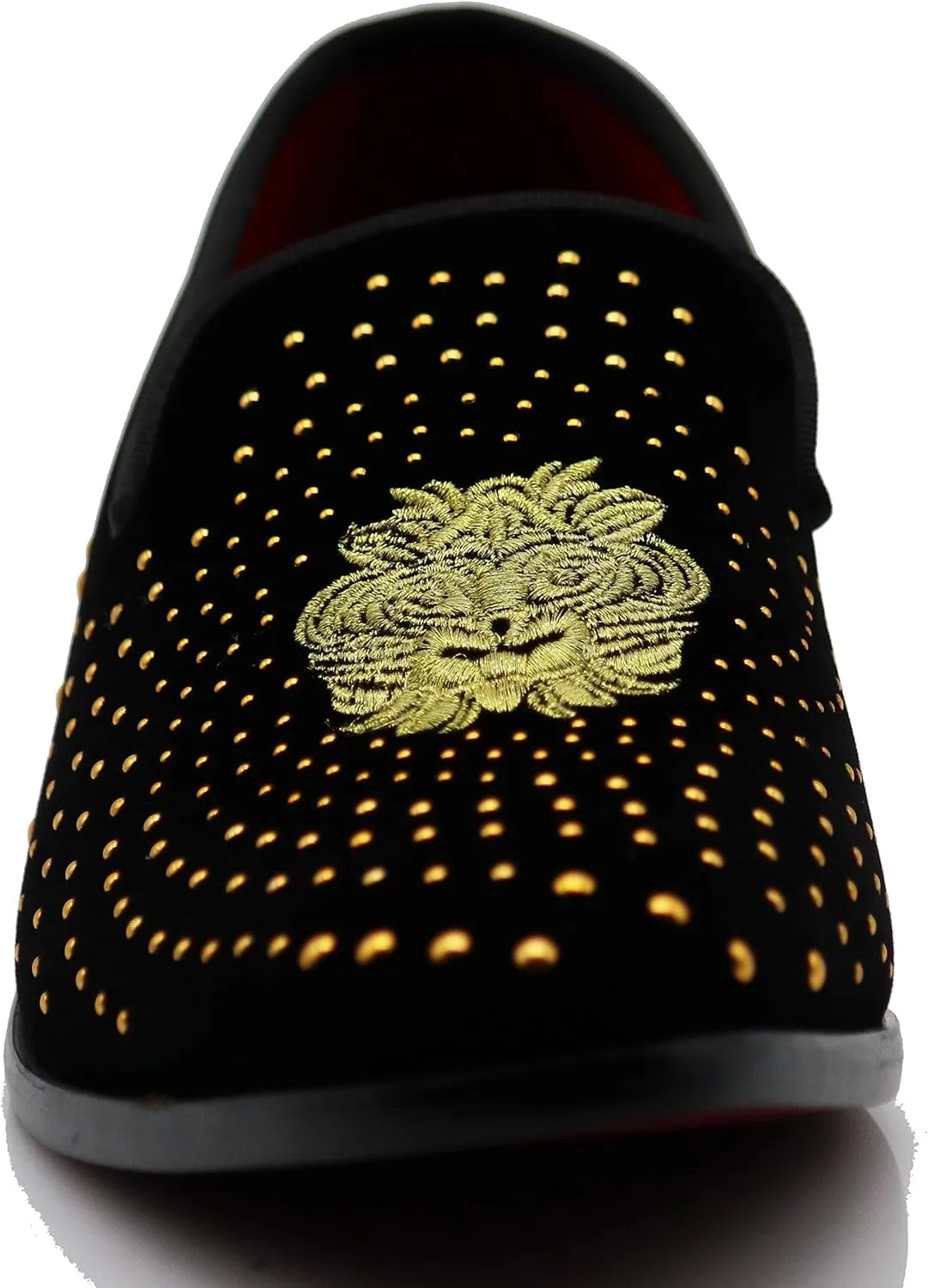 SPK26 Men's Vintage Velvet Rhinestone Designer Dress Loafers Slip On Shoes Classic Tuxedo Dress Shoes