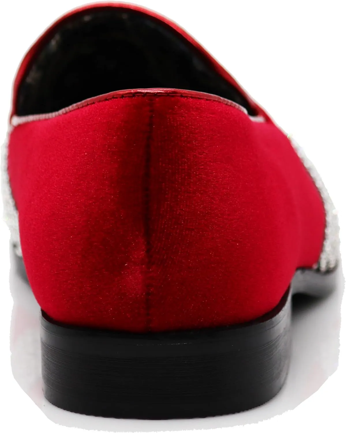 SPK35 Men's Vintage Velvet Flower Designer Dress Loafers Slip On Shoes Classic Tuxedo Dress Shoes