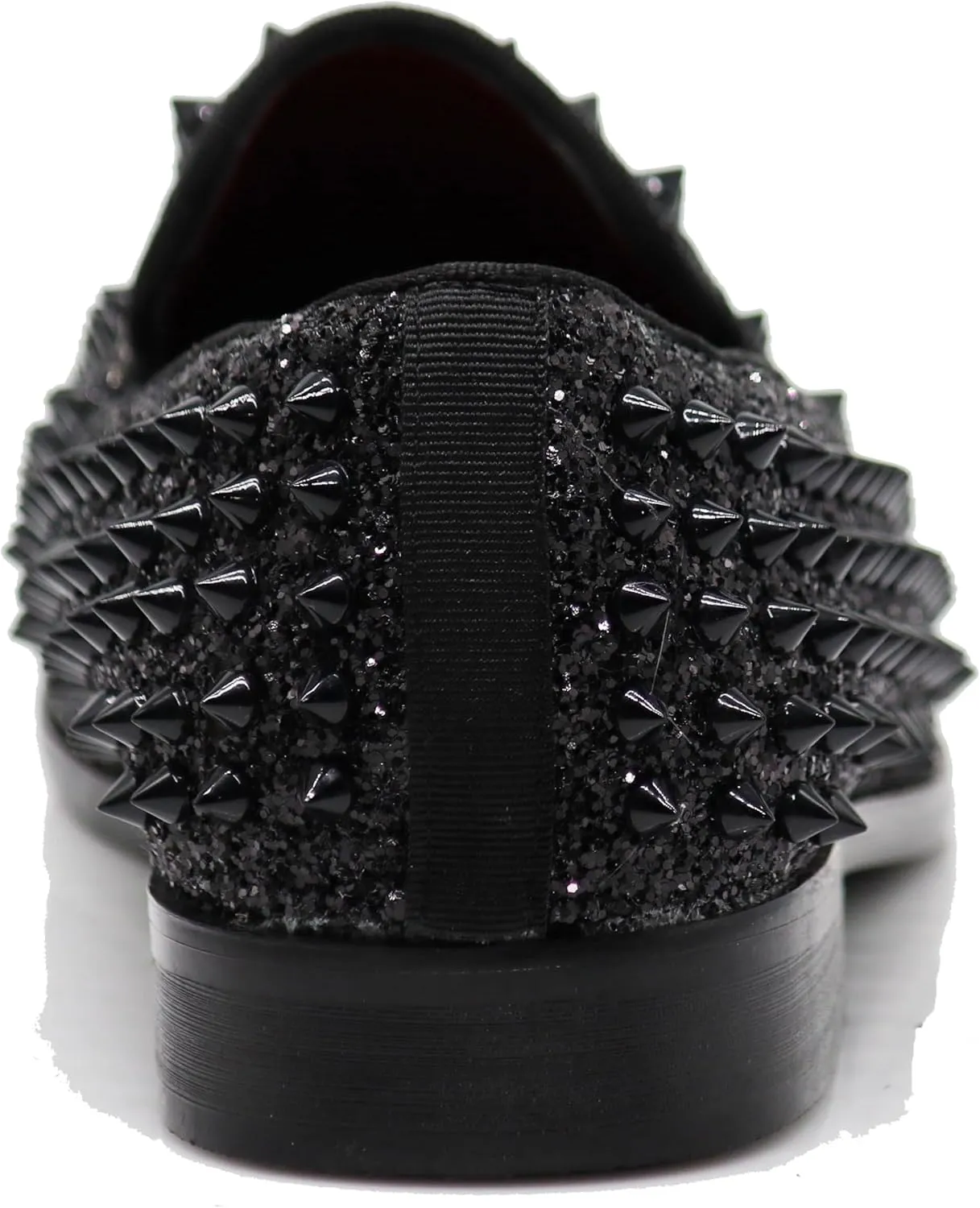 SPK70 Men's Vintage Spike Dress Loafers Slip On Fashion Shoes Classic Tuxedo Dress Shoes