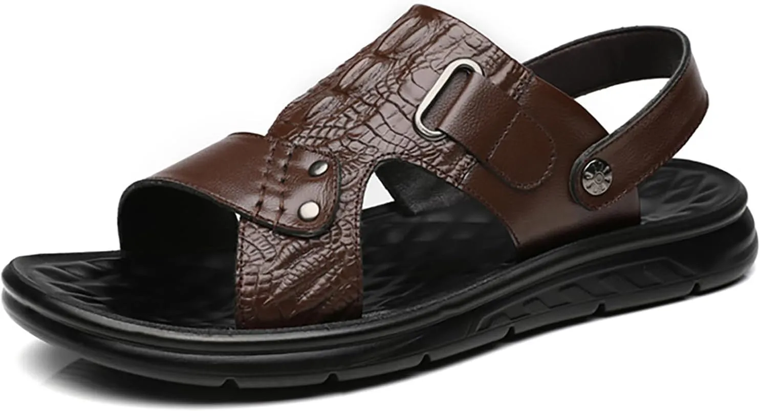 Sports Beach Sliding Outdoor Remote Slippers S Men's Shoes Sole Leather Heel