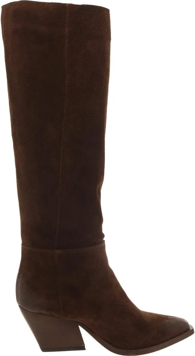Steve Madden Womens Devina Suede Pull On Knee-High Boots