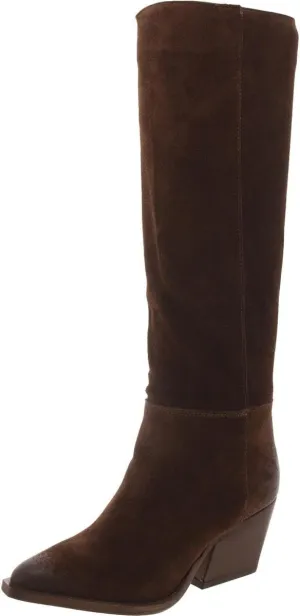 Steve Madden Womens Devina Suede Pull On Knee-High Boots