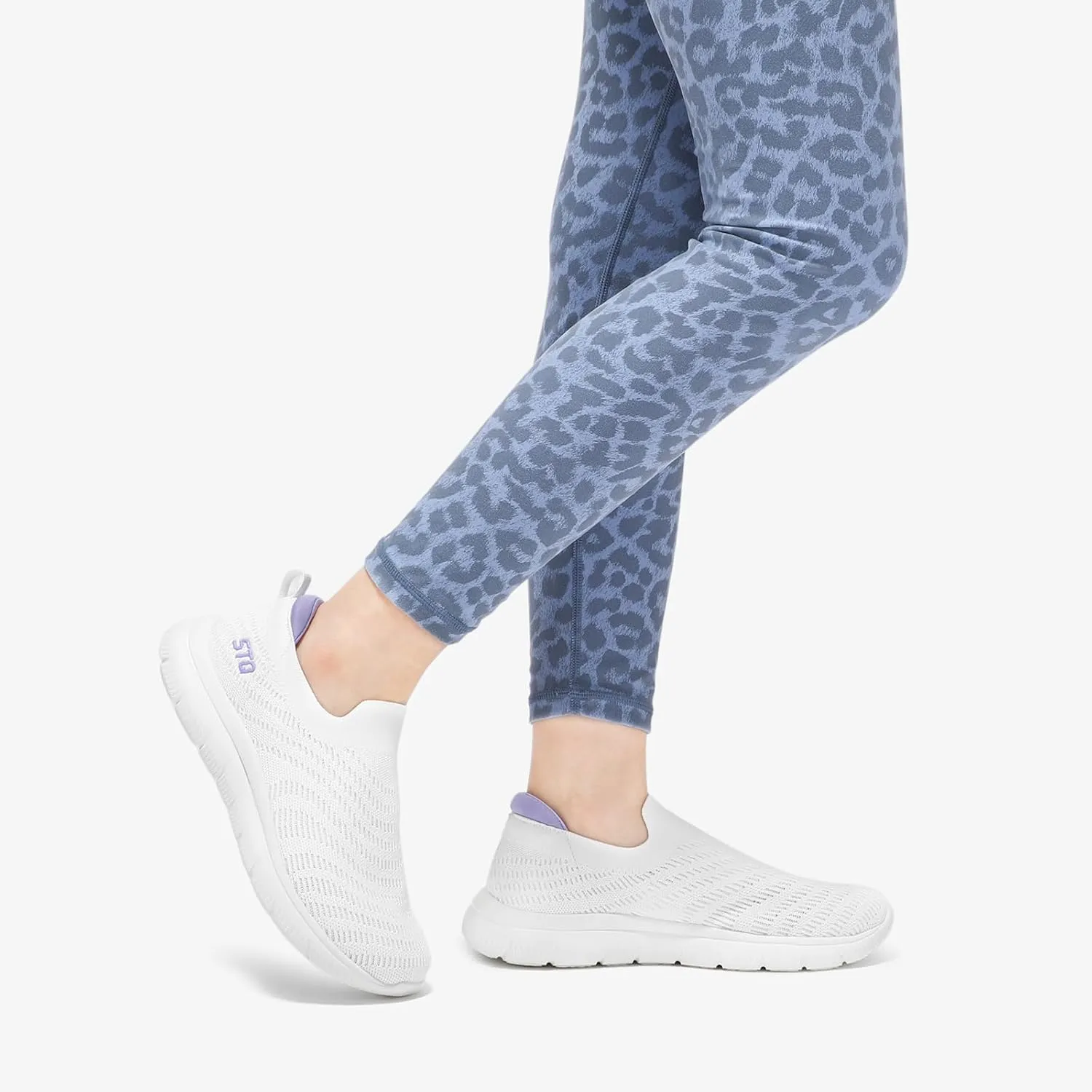 STQ Walking Shoes for Women Arch Support Comfort Lightweight Slip on Sneakers with Memory Foam