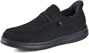 SUADEX Hands Free Slip On Steel Toe Shoes Indestructible Steel Toe Sneakers Lightweight Arch Support Work Safety Shoes Puncture Proof Composite Toe