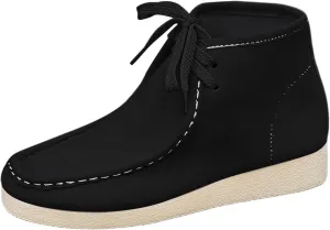 Suede Chukka Boots Women Casual Moccasin Boots Wallabee Boot Shoes Comfort Lightweight Desert Boots Kickers Shoes