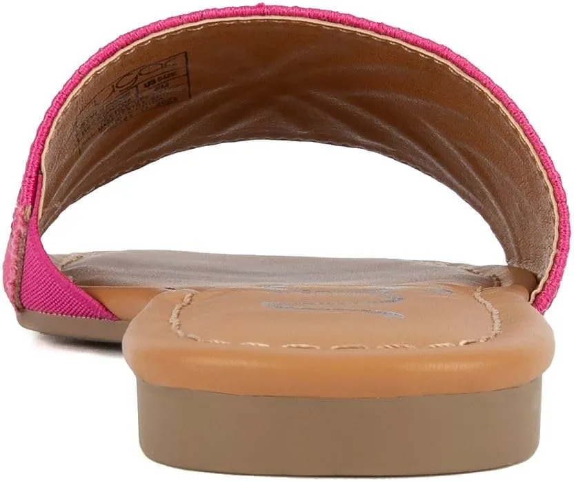 Sugar Women's Slide Sandals – Stylish Slip-On Flats for Casual, Dressy, Beach, or Pool Wear