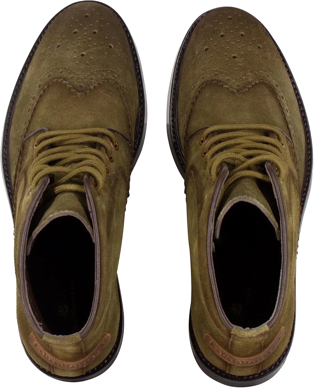 TEYLON Men's Classic Brogue Ankle Boots