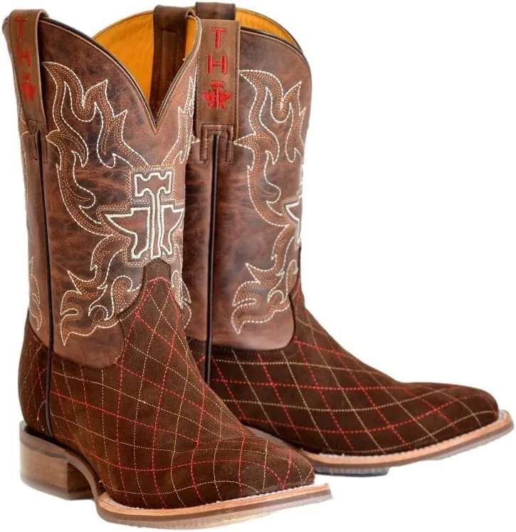 Tin Haul Western Boots Mens Asphalt Cracks Tan 14-020-0101-5021 TA