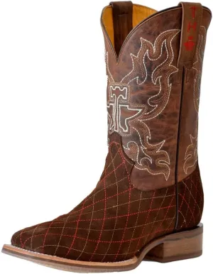 Tin Haul Western Boots Mens Asphalt Cracks Tan 14-020-0101-5021 TA
