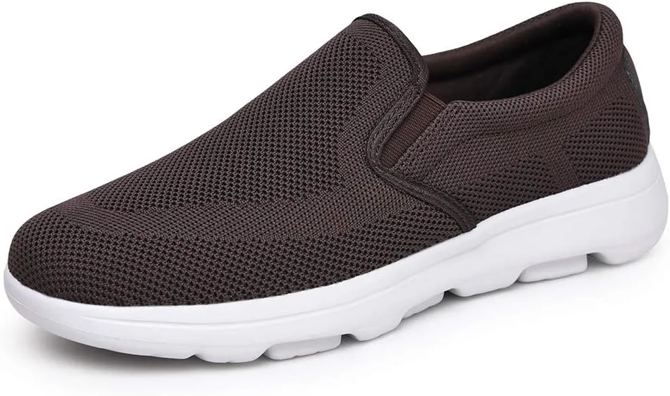 TIOSEBON Men's Mesh Slip On Walking Shoes Loafers-Work Drving Tennis Shoes