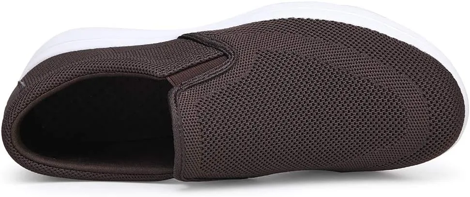TIOSEBON Men's Mesh Slip On Walking Shoes Loafers-Work Drving Tennis Shoes