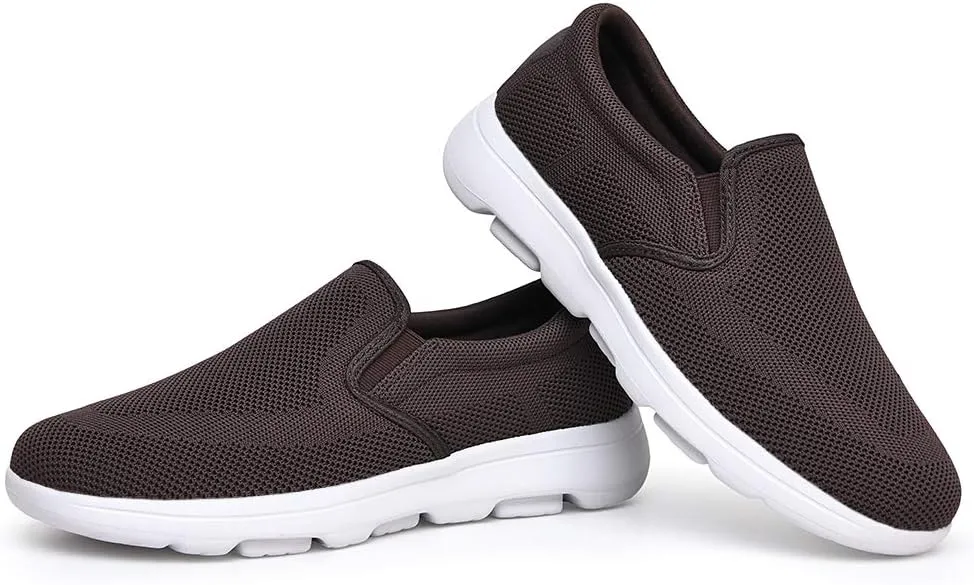 TIOSEBON Men's Mesh Slip On Walking Shoes Loafers-Work Drving Tennis Shoes
