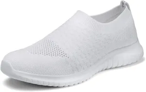 TIOSEBON Women's Athletic Walking Shoes Slip On Casual Mesh-Comfortable Tennis Workout Sneakers