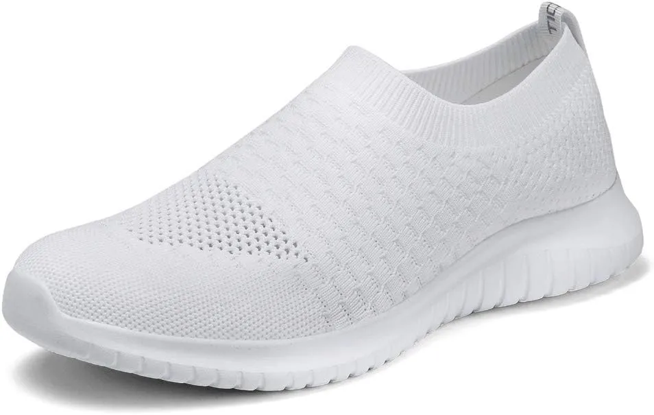 TIOSEBON Women's Athletic Walking Shoes Slip On Casual Mesh-Comfortable Tennis Workout Sneakers