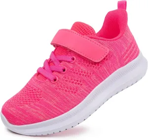 Toandon Girls Boys Kids Lightwight Breathable Athletic Sport Sneakers