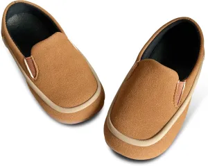 Toddler Boys Girls Leather Loafers Dress Shoes Little Kid Oxford Flats Casual Moccasins Slip-On School Uniform Walking Boat Shoes