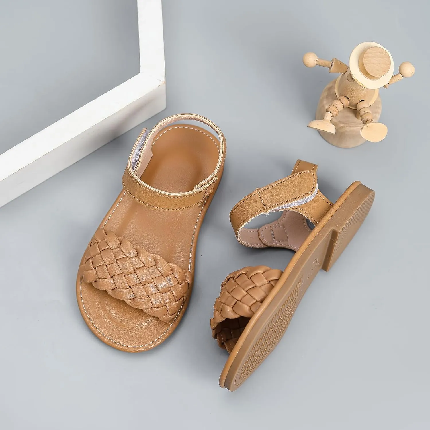 Toddler Girls Sandals Summer Flats Dress Shoes for Baby Little Kids Girl