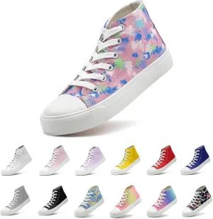 Toddler/Little Sneakers for Girls Boys Kids Fashion High Tops Canvas Shoes Classic Casual Tennis Shoes Colorful Shoes