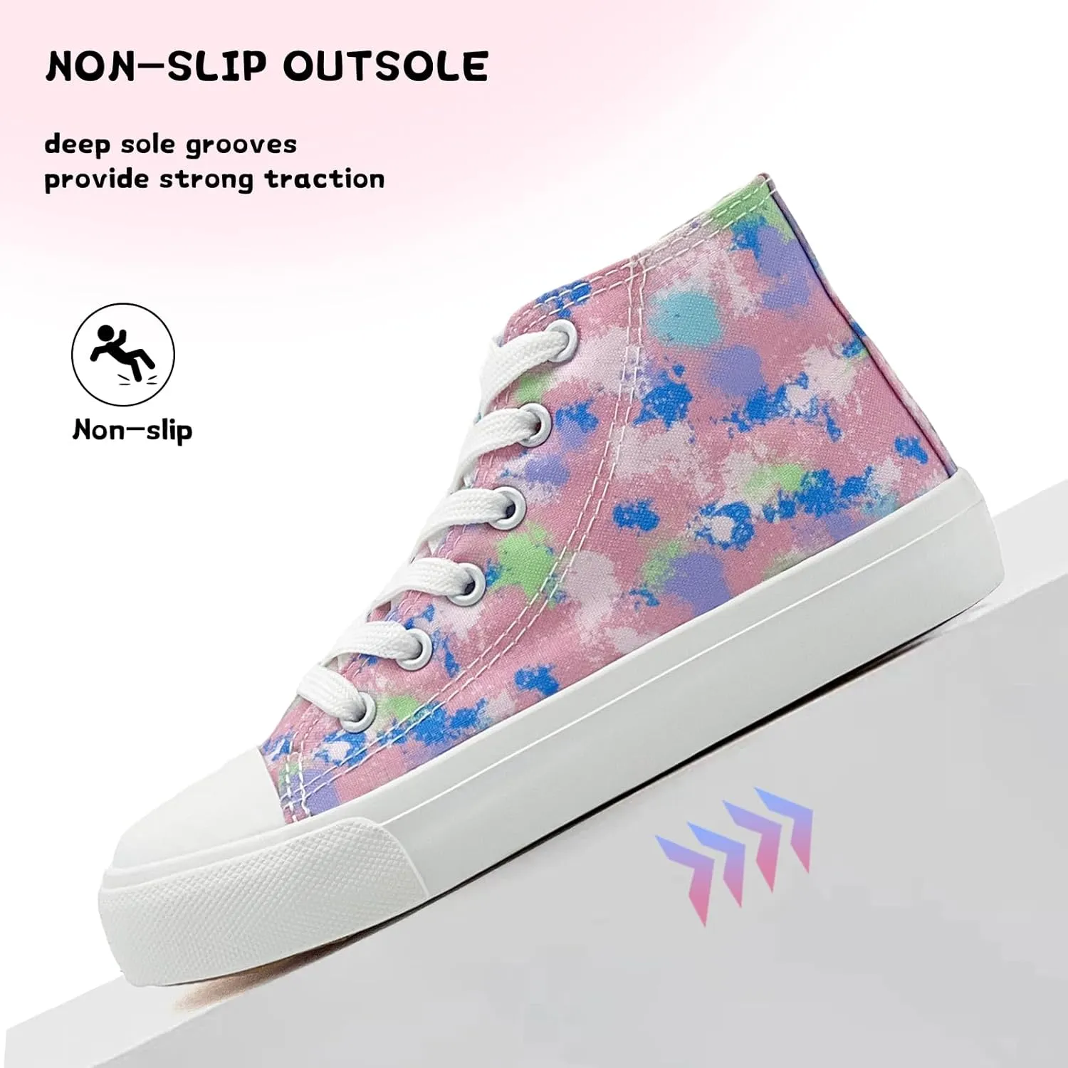 Toddler/Little Sneakers for Girls Boys Kids Fashion High Tops Canvas Shoes Classic Casual Tennis Shoes Colorful Shoes