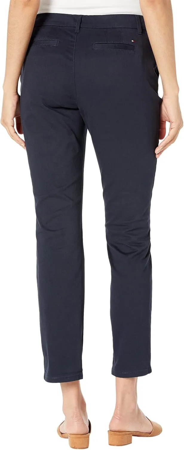 Tommy Hilfiger Women's Hampton Chino Pants – Lightweight Pants With Relaxed Fit