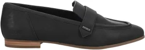 TOMS Womens Lynette Leather Loafers Flats Casual - Black