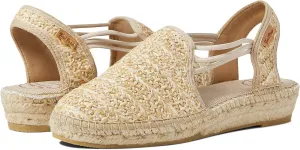 Toni Pons® Noa-HK Sandals for Women – Textile Construction – Round Toe Design – Side Elastic