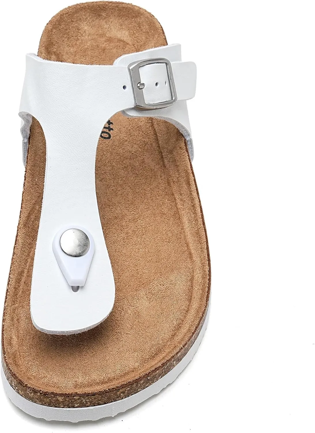Torotto Boys Girls Glitter Slide Sandals Kids Flip Flops Cork Slipper with Adjustable Straps (Toddler/Little Kid/Big Kid)