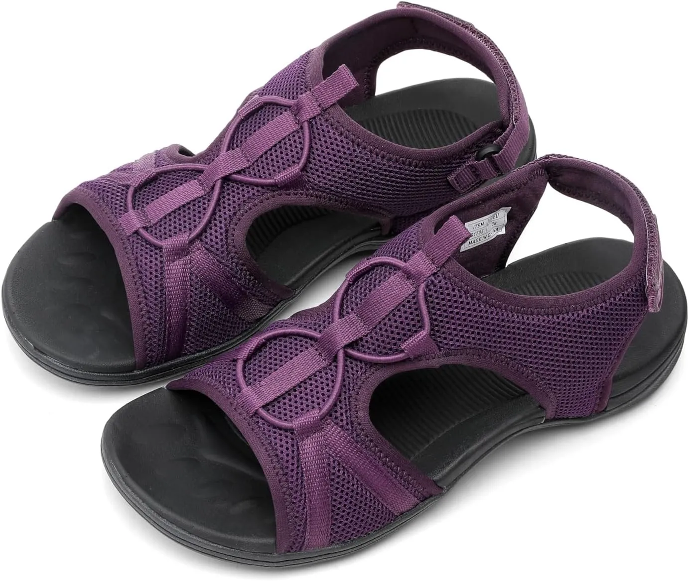 UBFEN Womens Hiking Sandals Comfortable Walking Sandals Summer Sport Breathable Arch Support