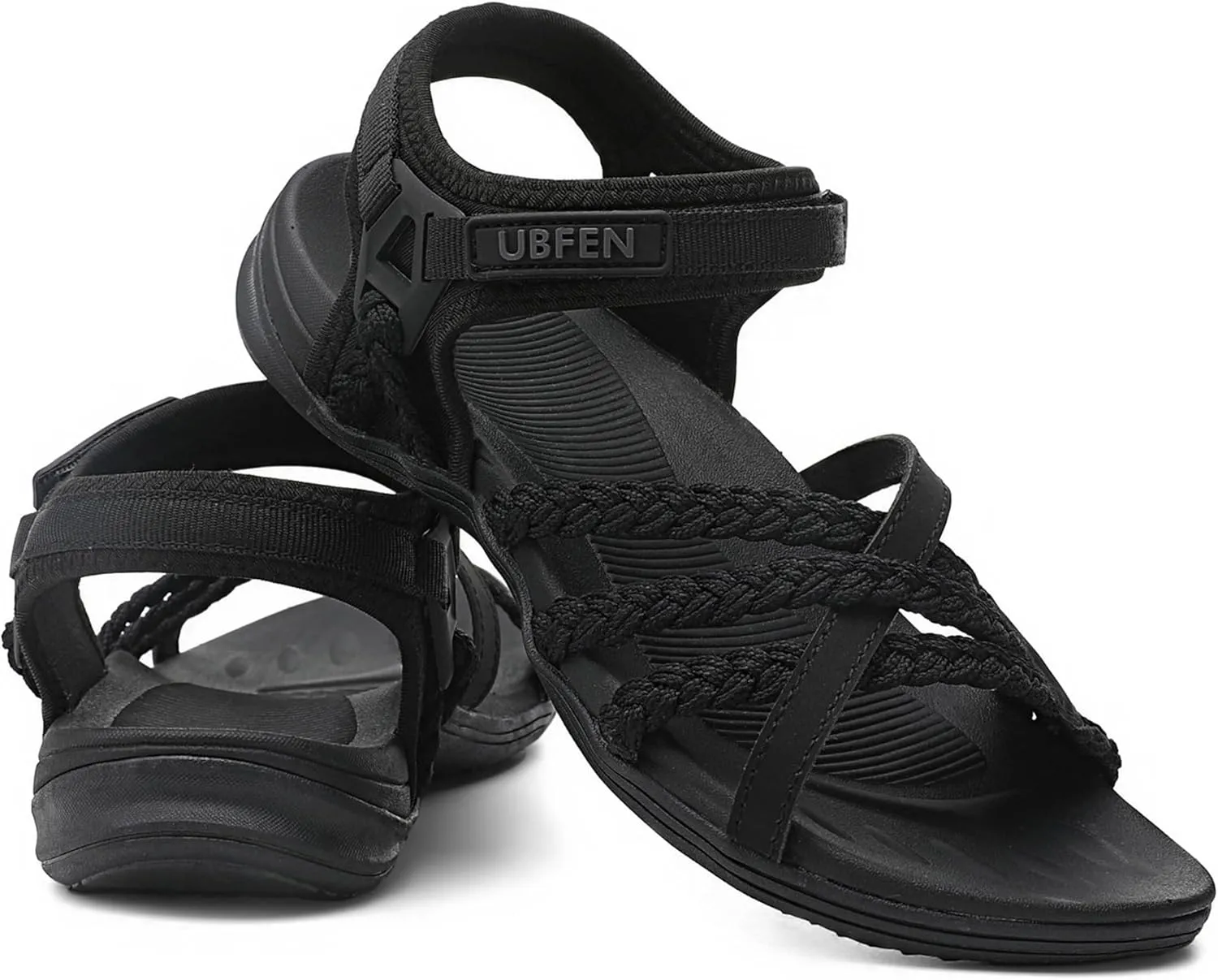 UBFEN Womens Hiking Sandals Sport Walking Adjustable Hook Ankle Straps Comfortable Outdoor Beach Athletic Shoes