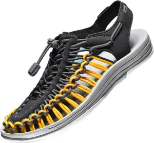 Unisex Breathable Woven Sandals - Durable Couples Beach Footwear with Comfortable Fit