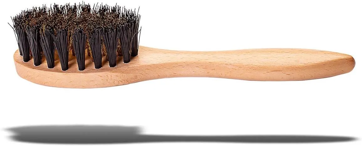 Valentino Garemi Suede Cleaning Brush | Brass & Polymer for Stain Spot Remove on Footwear Garments Furniture Shoes Boots | Made in Germany