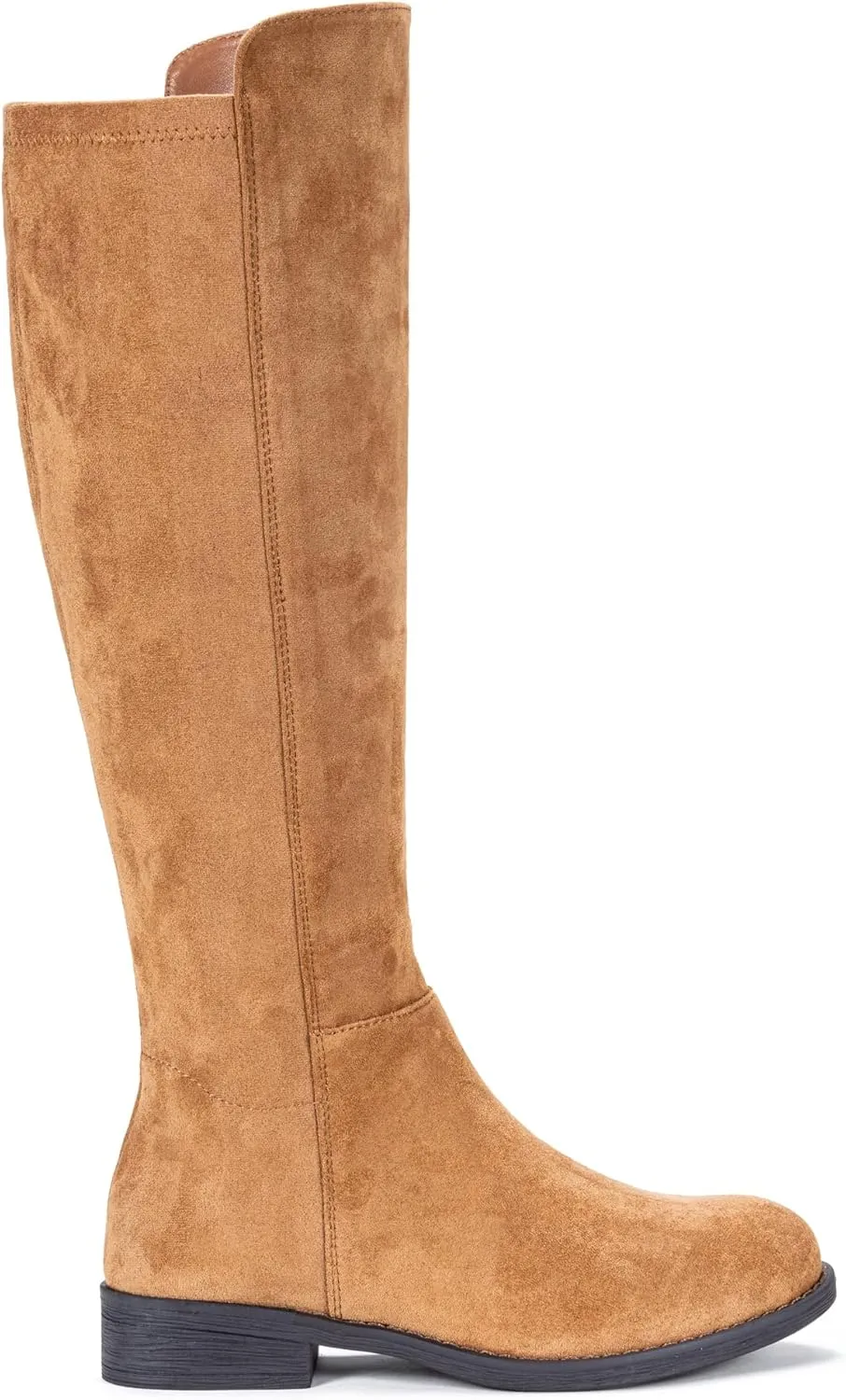 Vepose Women's 9662 Knee High Boots, Casual Tall Riding Boots Low Flat Heel, Wide Calf and Inner Zipper.