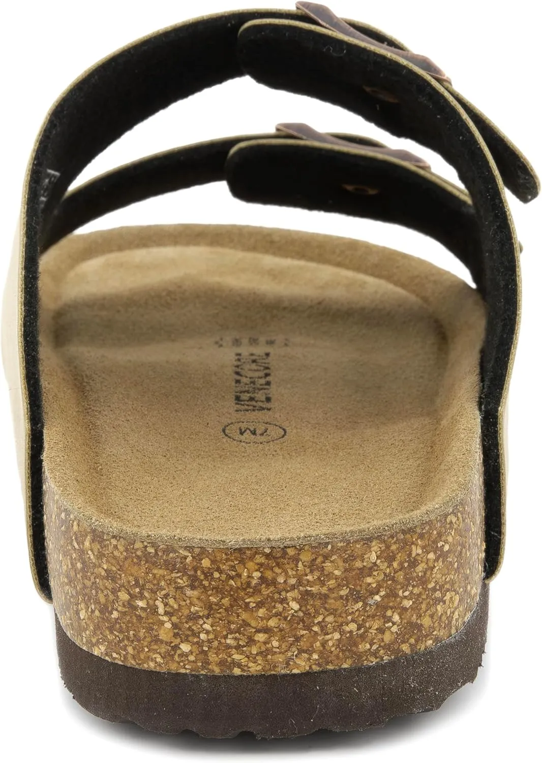 Verano Cork Sandals for Women – Cork Double Strap Sandals Women’s Summer Shoes – Comfortable Slide Sandals